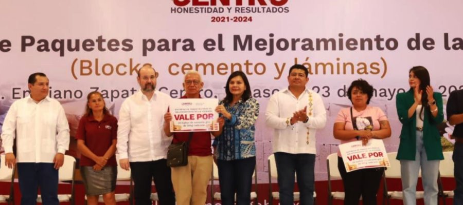 Más de 7 mdp en apoyos para mejoramiento de vivienda, destina Centro