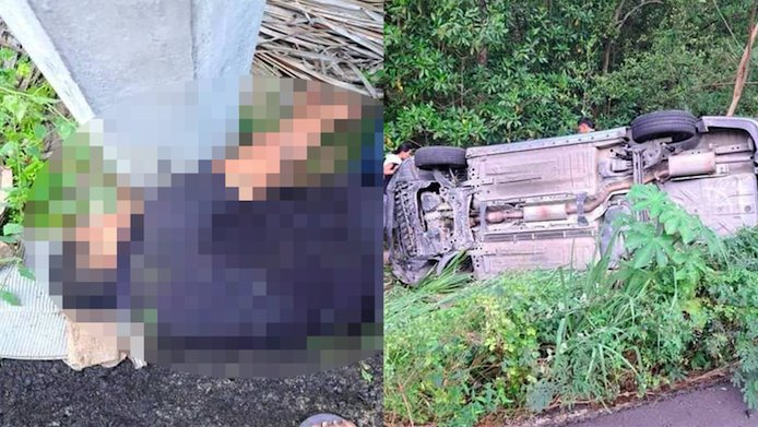 Un herido deja volcadura de un auto en Chiltepec, Paraíso