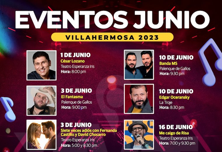 ¡La Agenda! Junio tendrá conciertos y obras de teatro para todos los gustos