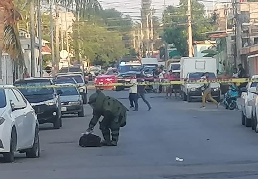 Abandonan maleta con presunta bomba en calles de Playa del Carmen