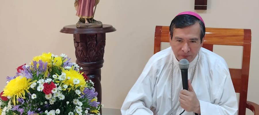 Intercesión del Espíritu Santo para que purifique y limpie a los feligreses, pide Obispo de Tabasco 