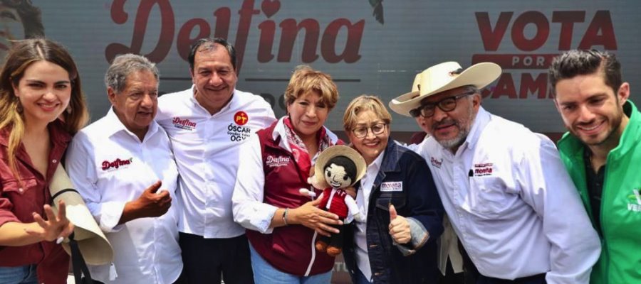 Delfina dice estar lista para ganar la batalla maestra en Edomex y sacar al PRI