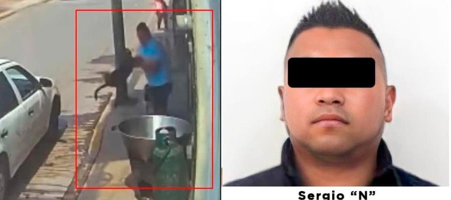 Detienen a sujeto que lanzó a perrito en aceite hirviendo en Edomex 