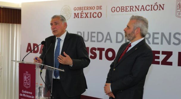 "Estamos muy a gusto con Adán Augusto" asevera Gobernador de Michoacán; Adán niega estar haciendo campaña