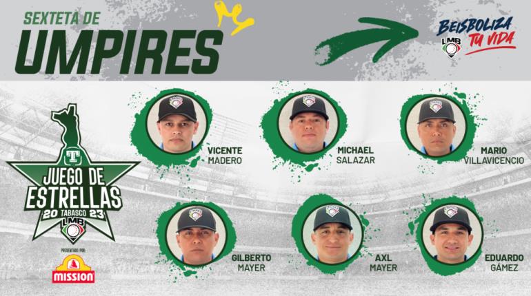 LMB da a conocer sexteta de umpires para Juegos de Estrellas en el Centenario