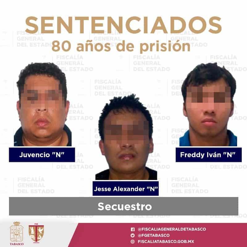 Sentencian a 80 años de prisión a 6 hombres, por secuestro ocurrido en Balancán