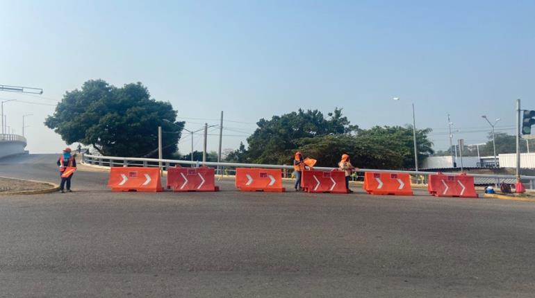 Cierran circulación de Paseo Tabasco a Gaviotas por puente Grijalva III