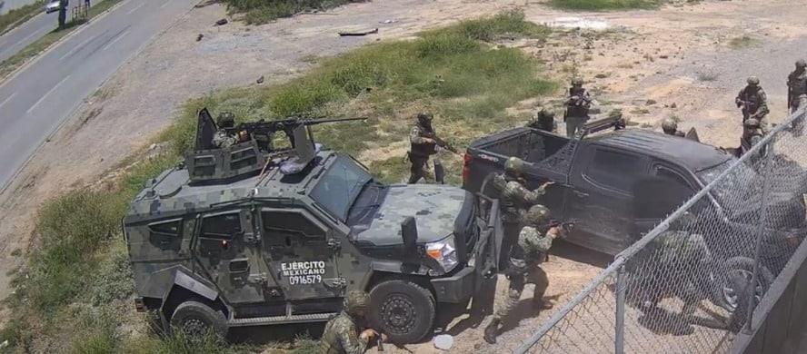 Exhiben en video a militares por alterar escena en la que murieron cinco hombres en Nuevo Laredo