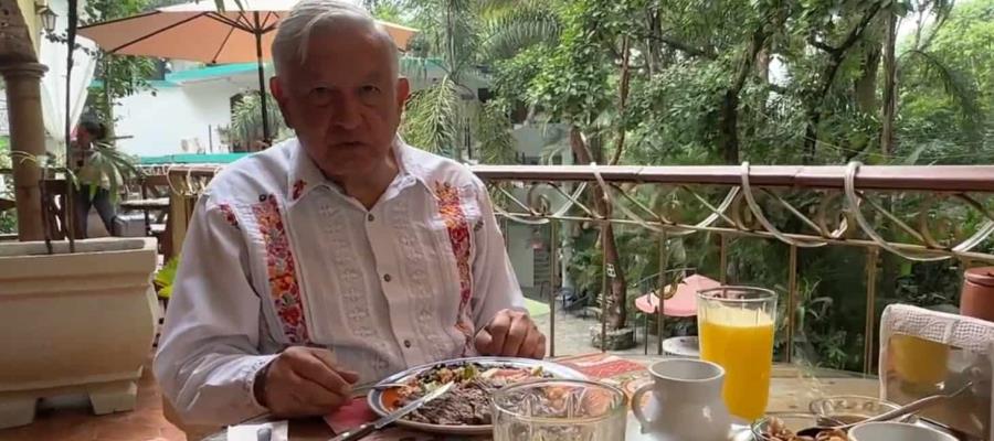 "Amanecimos en el cielo", destaca AMLO sobre su estancia en Xilitla, San Luis Potosí