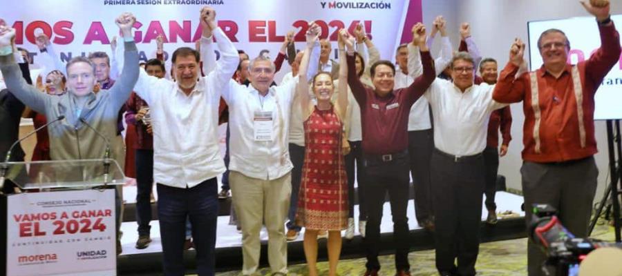 Celebra AMLO acuerdo de unidad en Morena para elegir a candidato; pide a oposición seguir ejemplo