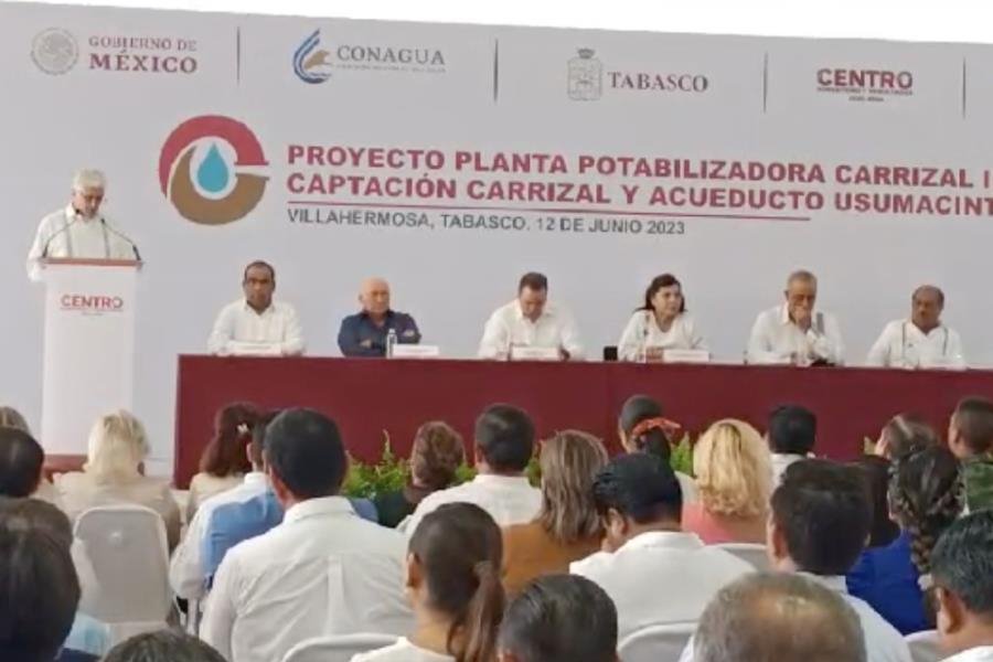 Planta Carrizal II acto de justicia social para Centro: Conagua