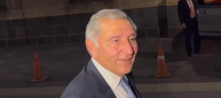 Se reúne Adán Augusto con AMLO en Palacio Nacional a horas de su renuncia 