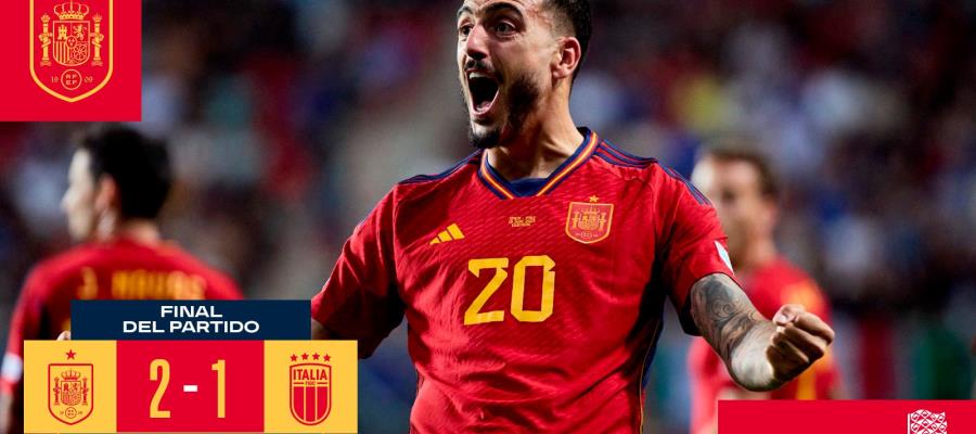 España avanza a final de UEFA Nations League al vencer a Italia