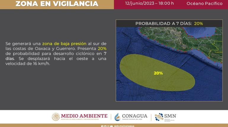 Detectan inestabilidad atmosférica que podría convertirse en el primer ciclón tropical del 2023 en el Pacífico: SMN