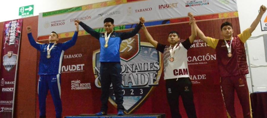 Luchas asociadas suman 2 medallas más para Tabasco en Juegos Conade 