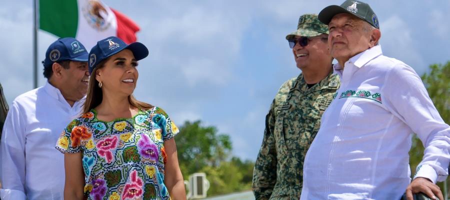 Supervisa AMLO avances del Tren Maya y Aeropuerto de Tulum en Quintana Roo