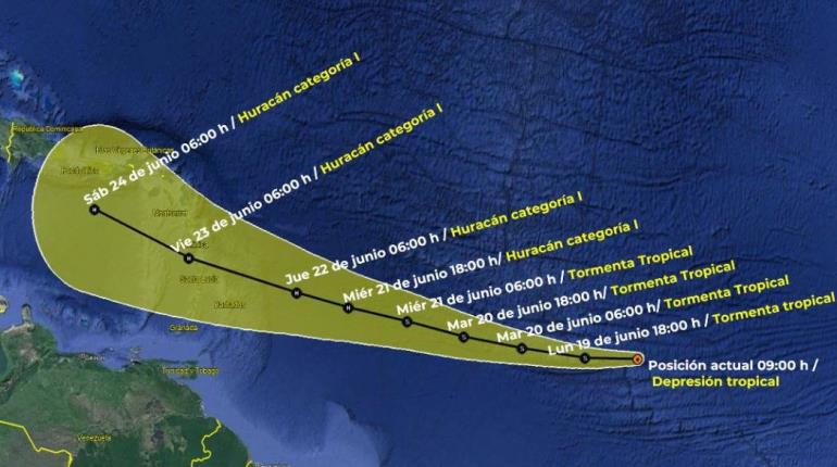 Se forma Tormenta Tropical "Bret" en el Océano Atlántico