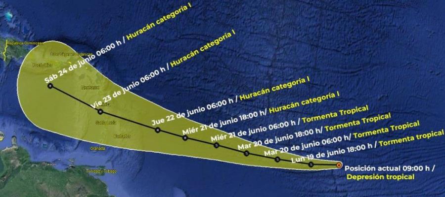 Se forma Tormenta Tropical "Bret" en el Océano Atlántico