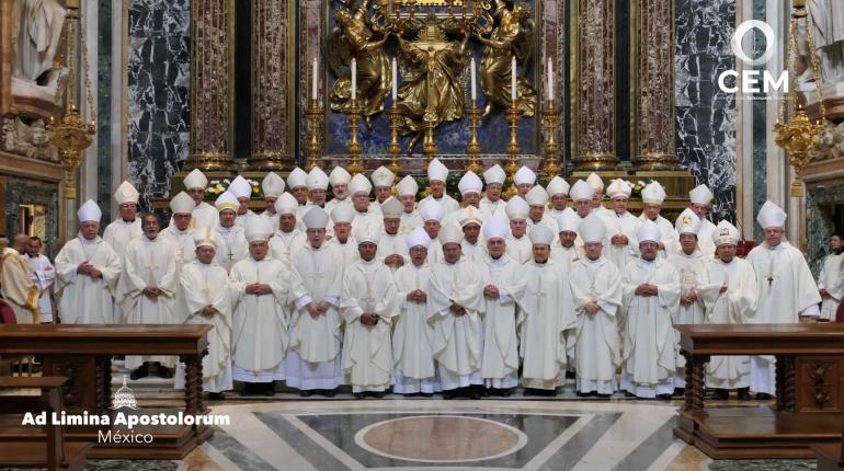 Obispos del Grupo 3 de México, celebran misa en Santa María la Mayor, en tercer día de la Visita Ad Limina