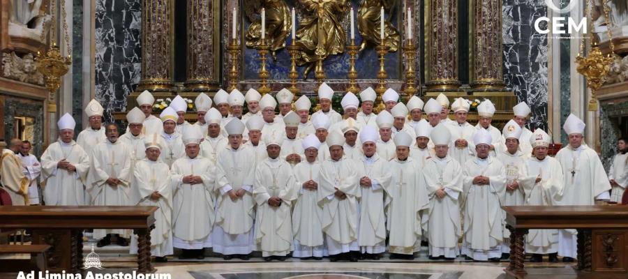 Obispos del Grupo 3 de México, celebran misa en Santa María la Mayor, en tercer día de la Visita Ad Limina