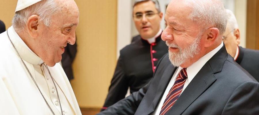 Papa Francisco recibe a Lula da Silva en el Vaticano y hablan sobre la paz del mundo