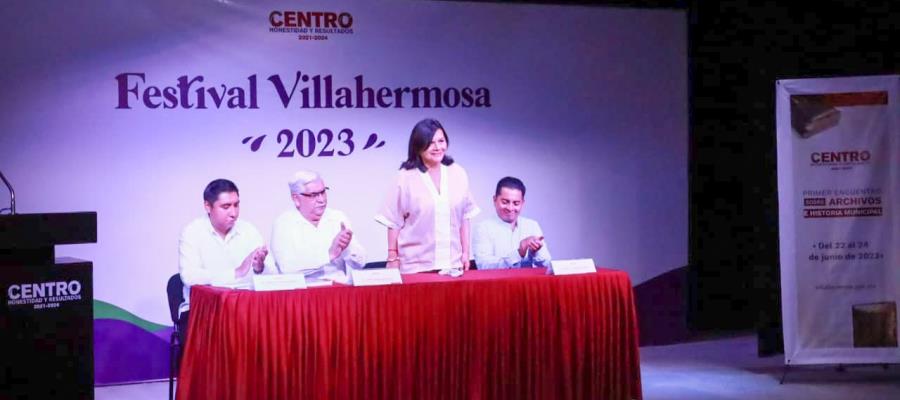 Inauguran primer encuentro ´Archivo e historia municipal´ en el Festival de Villahermosa 2023