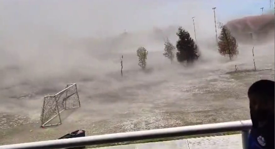 Remolino de aire en Puebla deja 6 menores heridos