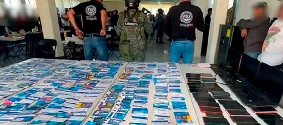 64 personas detenidas en "Call Center" dedicado a fraudes bancarios y extorsión en México y Sudamérica, en el Estado de México