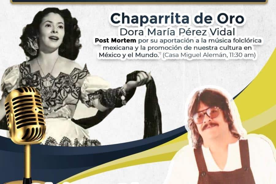 Galardonarán con micrófono de oro a la ´Chaparrita de Oro´ y a ´Chico Che´