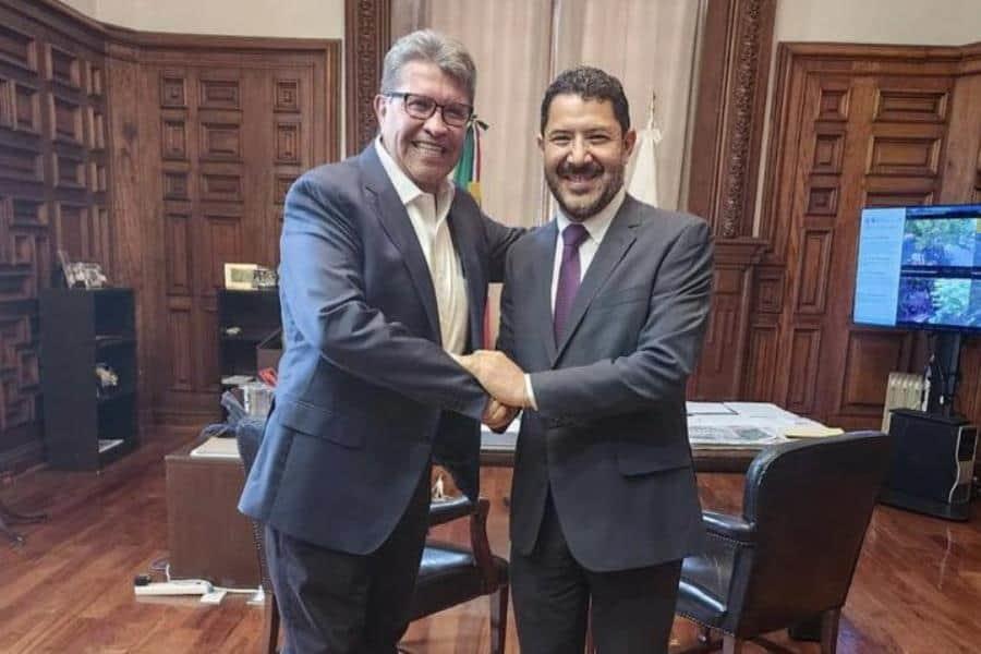 Monreal y Batres presumen unidad en sus redes sociales tras reunirse en privado