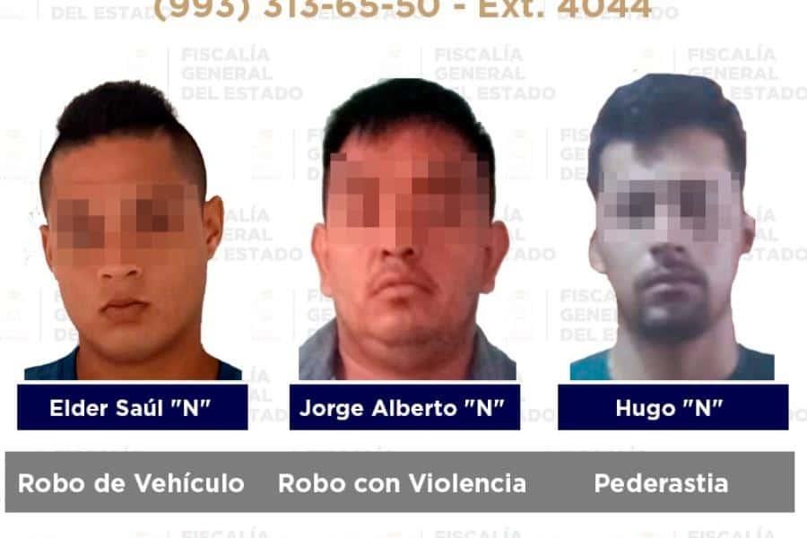 Detienen a 5 presuntos delincuentes en Nacajuca, Cunduacán, Centro y Comalcalco