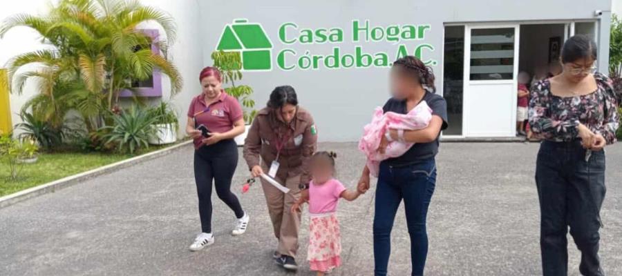 Darán residencia permanente a familia migrante de bebé nacida en autobús en Veracruz