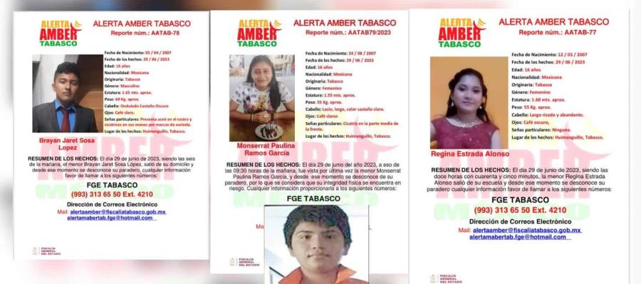 Reportan a 4 jóvenes desaparecidos desde ayer en Huimanguillo