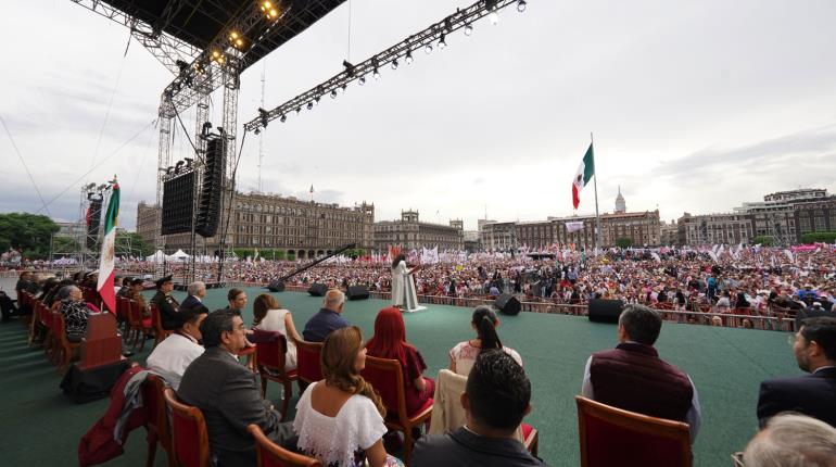 La 4T no se va, no se va, dice Luisa María Alcalde en el AMLO Fest