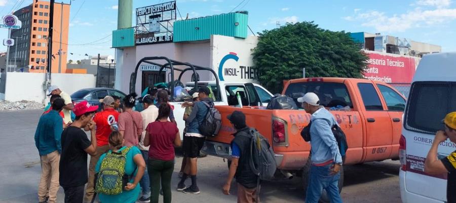 Desmantela INM campamento migrante en Ciudad Juárez, Chihuahua