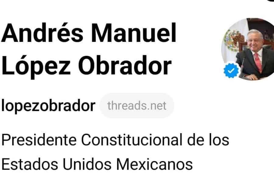 AMLO y las "corcholatas" se suman a la nueva red social Threads