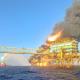 Reporta AMLO 4 desaparecidos en incendio de plataforma en la Sonda de Campeche