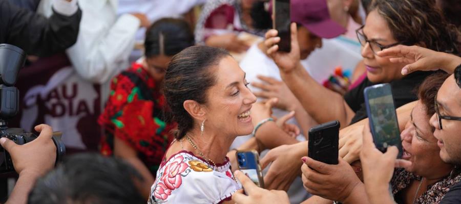 "Que no haya vuelta a la derecha", pide Sheinbaum desde Chiapas