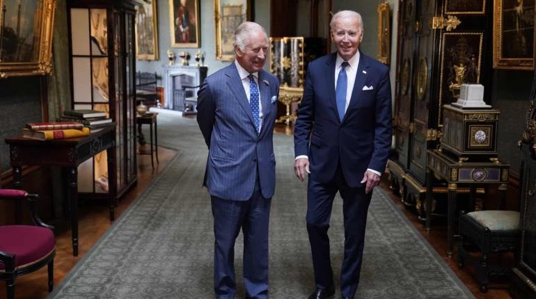 Joe Biden se reúne con el rey Carlos III en el Castillo de Windsor