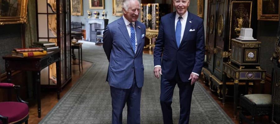 Joe Biden se reúne con el rey Carlos III en el Castillo de Windsor