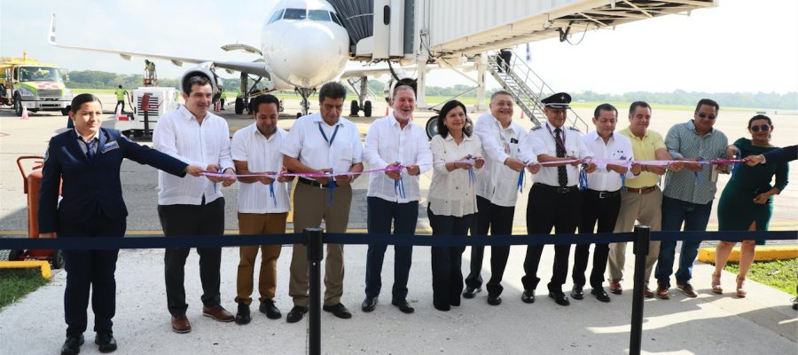 Villahermosa se consolida como punto de conexión del sureste con vuelo directo desde Tijuana: Turismo