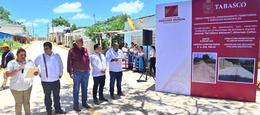 Inaugura Gobernador obras por 12 mdp en Zapata