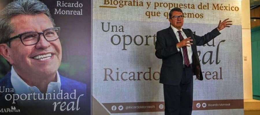 Presenta Monreal libro autobiográfico rumbo a aspiración presidencial