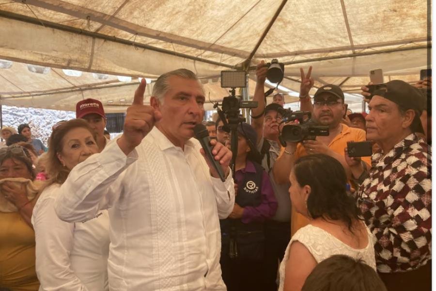 Desde Monclova Adán Augusto se compromete a recuperar Altos Hornos de México