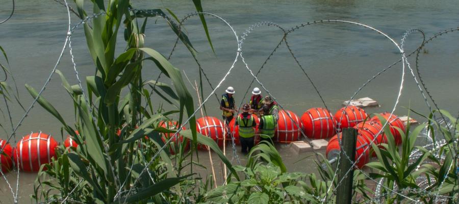 México envía nota diplomática a EE.UU. por instalación de boyas en el Río Bravo