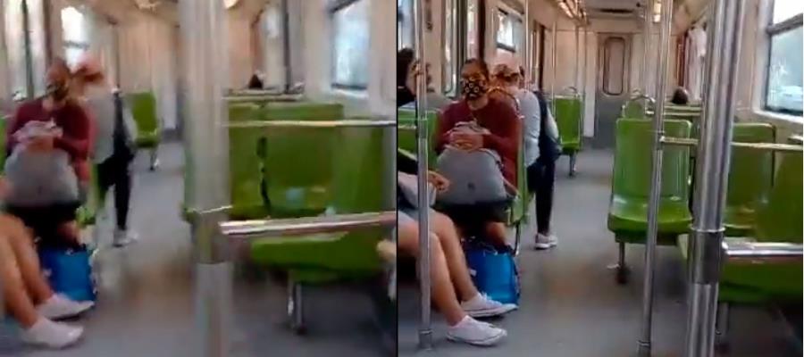 Usuarios graban ´bamboleo´ en Línea 3 del Metro; vídeo no corresponde a un hecho actual, responde STC