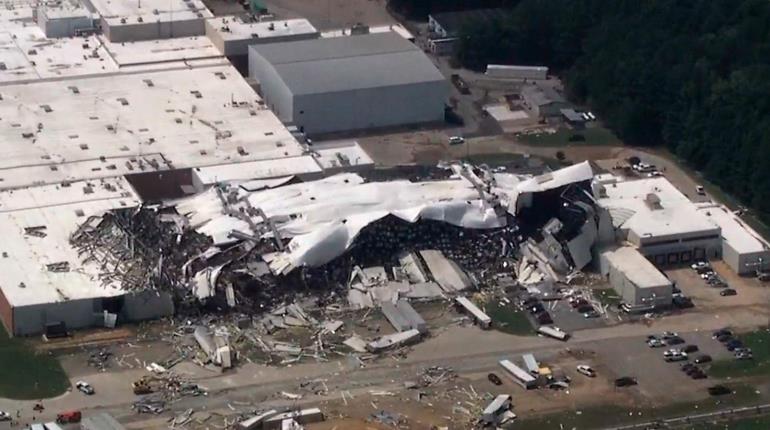 Tornado destruye planta de Pfizer en Carolina del Norte