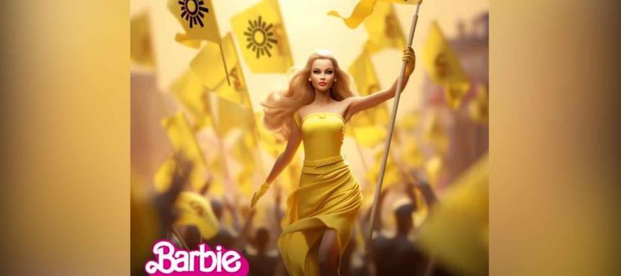 Partidos se suman a la Barbiemanía, lanzan ´Barbie perredista´