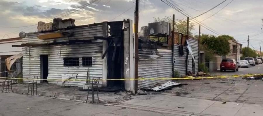 Bar incendiado operaba de forma clandestina, confirma Gobierno de Sonora