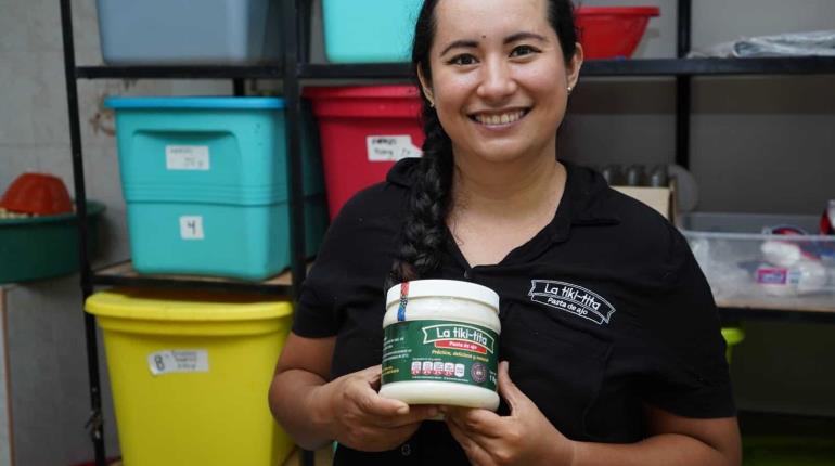 Tabasqueña emprende con su crema de ajo ´Tiki-Tita´ y ahora la comercializa